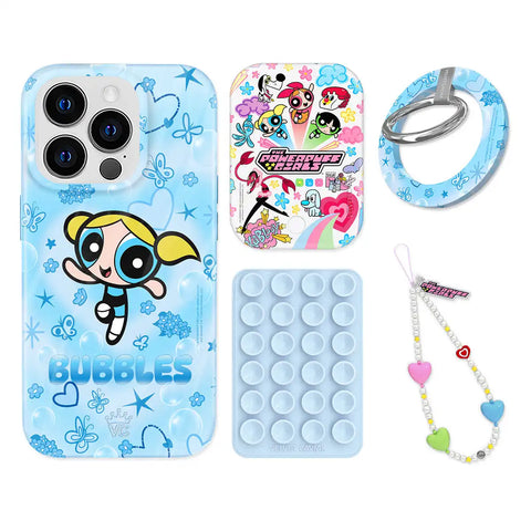 The Powerpuff Girls Bubbles iPhone Bundle Set - Grip