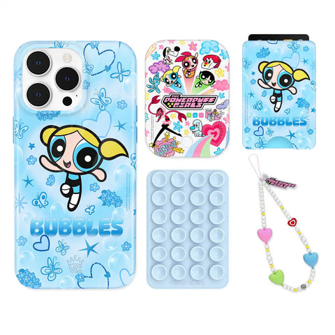 The Powerpuff Girls Bubbles iPhone Bundle Set - Wallet