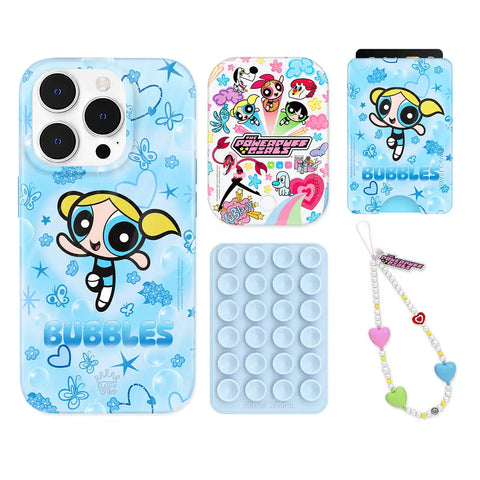 The Powerpuff Girls Bubbles iPhone Bundle Set - Wallet