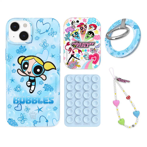 The Powerpuff Girls Bubbles iPhone Bundle Set - Grip