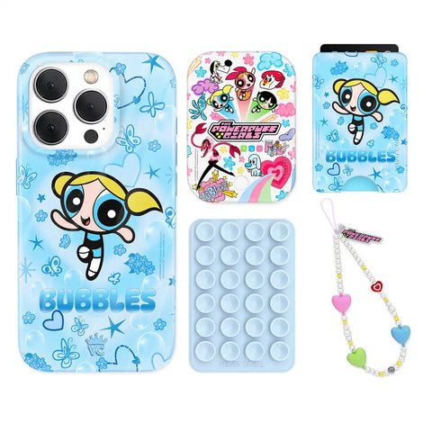 The Powerpuff Girls Bubbles iPhone Bundle Set - Wallet