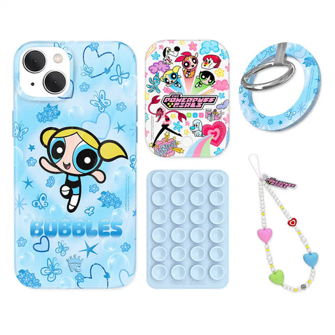 The Powerpuff Girls Bubbles iPhone Bundle Set - Grip