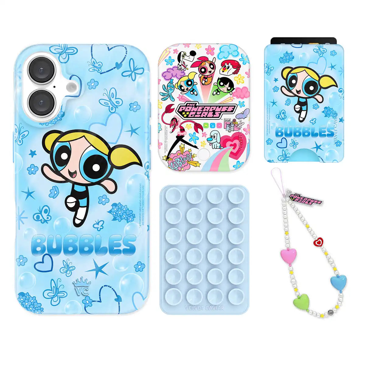 The Powerpuff Girls Bubbles iPhone Bundle Set - Wallet