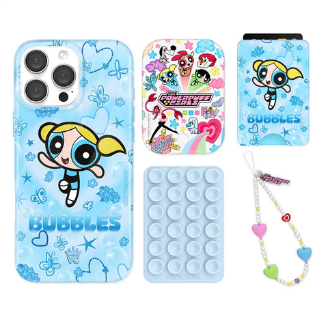 The Powerpuff Girls Bubbles iPhone Bundle Set - Wallet
