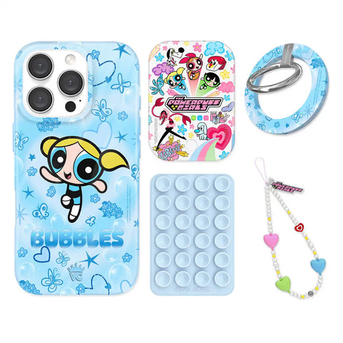 The Powerpuff Girls Bubbles iPhone Bundle Set - Grip