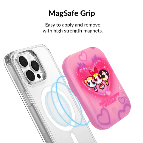 The Powerpuff Girls Airbrush Hearts Portable MagSafe Charger Power Pack