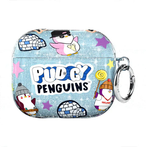 Pudgy Penguins Iceberg Glitter AirPod Case