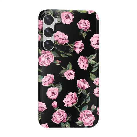 Pink Rose Floral Samsung Case