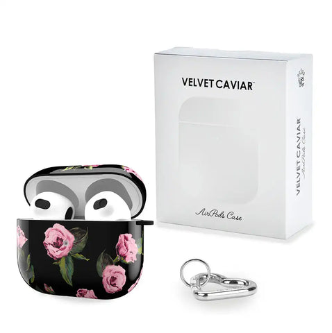 Pink Rose Floral AirPod Case
