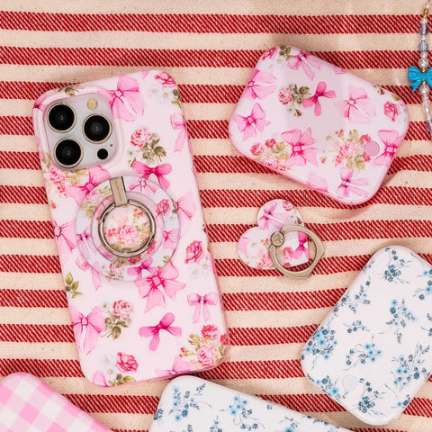 Posie Pink Bow Phone Ring