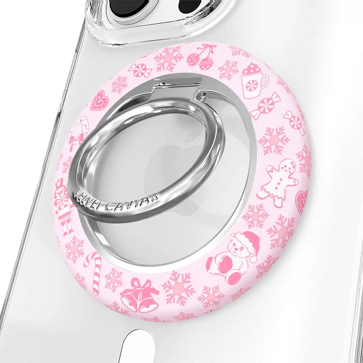 Pink Christmas MagSafe Grip Ring