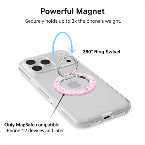 Pink Christmas MagSafe Grip Ring