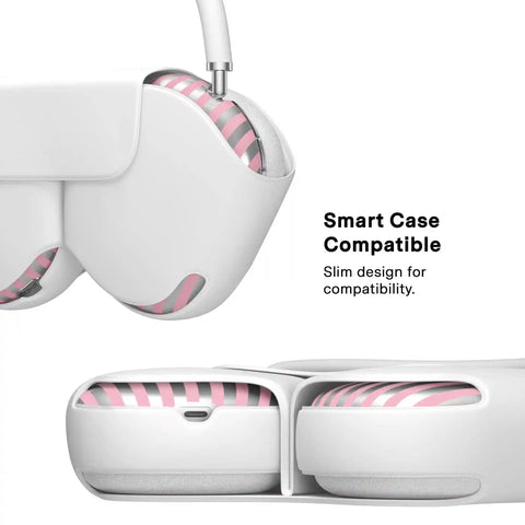 Pink Chrome Stripes AirPod Max Case