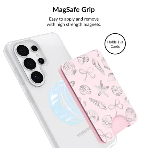 Pink Coastal Seashells Samsung Bundle Set