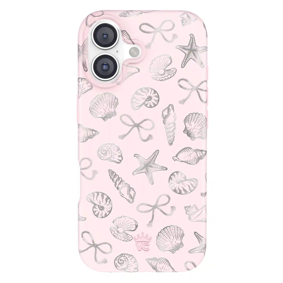 Pink Coastal Seashells iPhone Case
