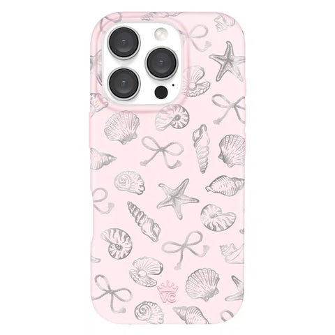 Pink Coastal Seashells iPhone Case