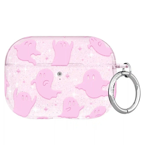 Ghosted Pink Glitter AirPod Case
