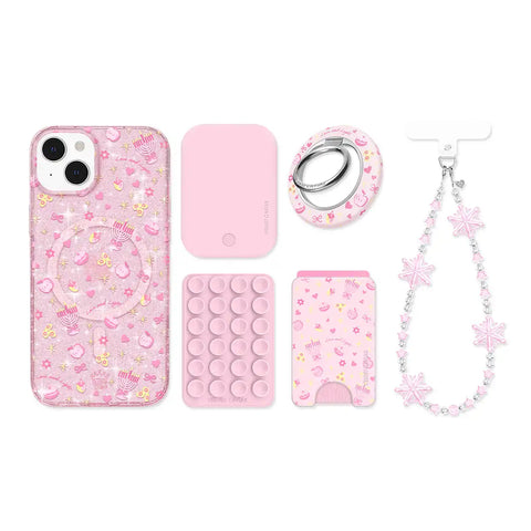 Pink Hanukkah Glitter iPhone Bundle