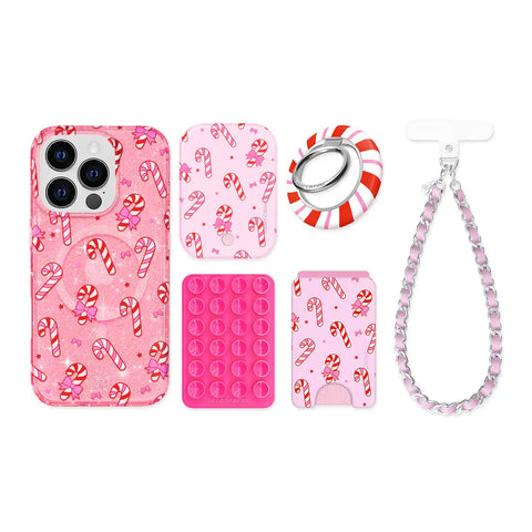 Pink Peppermint Princess iPhone Bundle Set