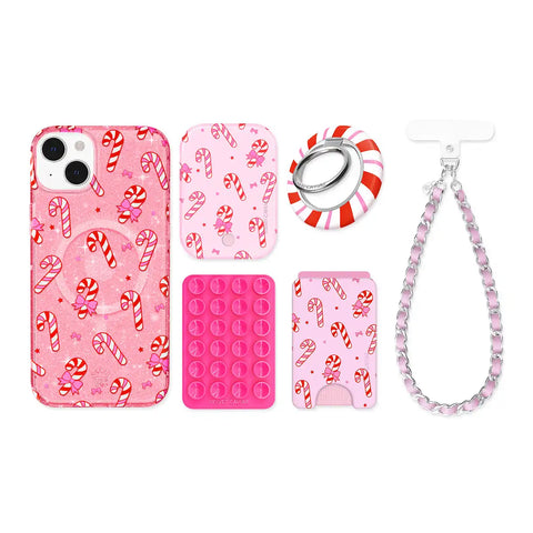 Pink Peppermint Princess iPhone Bundle Set
