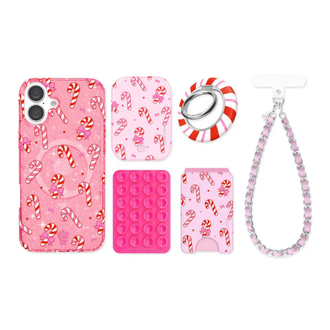 Pink Peppermint Princess iPhone Bundle Set