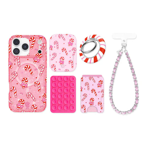 Pink Peppermint Princess iPhone Bundle Set