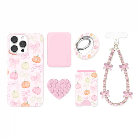 Pink Pumpkin Princess iPhone Bundle Set