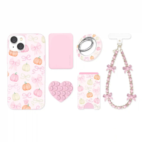 Pink Pumpkin Princess iPhone Bundle Set