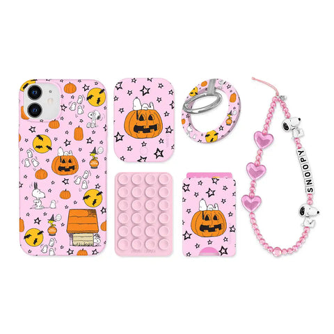 Snoopy Pink Pumpkins iPhone Bundle Set