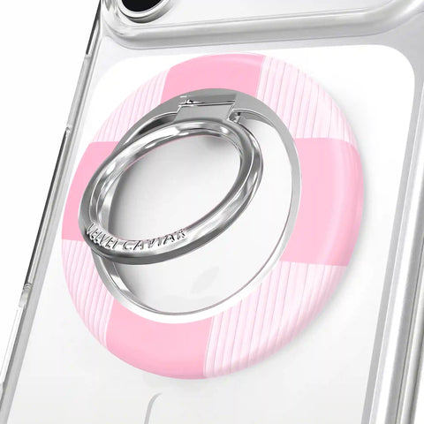 Pink Vibe Checkered MagSafe Grip Ring