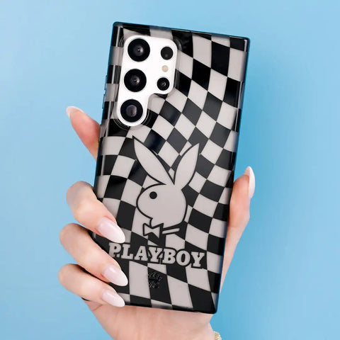 Playboy Checkmate Clear Samsung Case