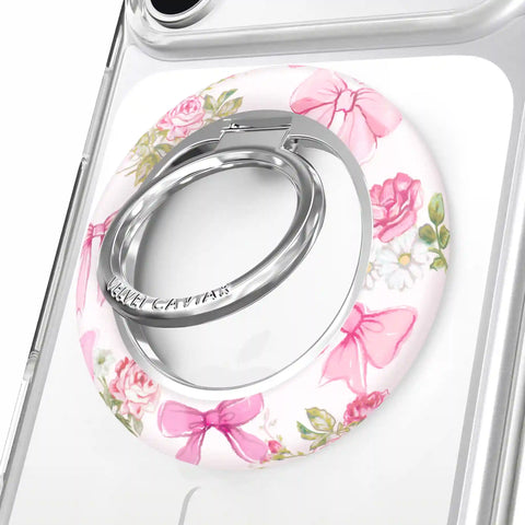 Posie Pink Bow MagSafe Grip Ring