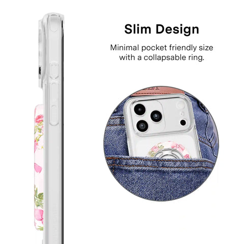 Posie Pink Bow MagSafe Grip Ring