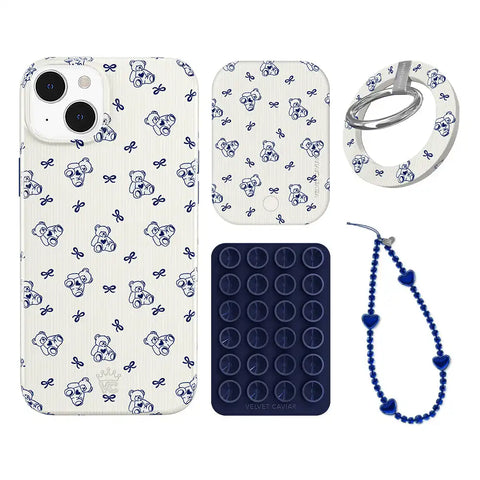 Preppy Teddy iPhone Bundle Set - Grip