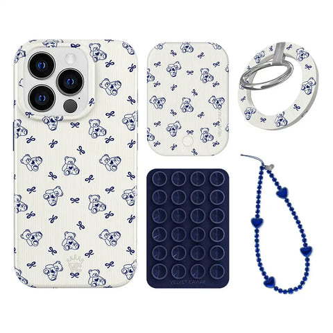Preppy Teddy iPhone Bundle Set - Grip