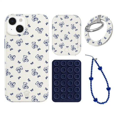 Preppy Teddy iPhone Bundle Set - Grip
