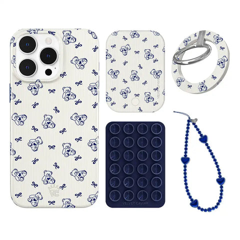 Preppy Teddy iPhone Bundle Set - Grip