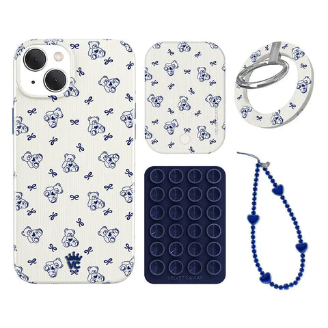 Preppy Teddy iPhone Bundle Set - Grip
