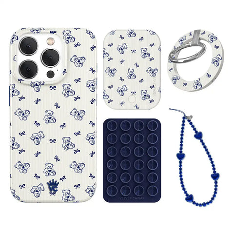 Preppy Teddy iPhone Bundle Set - Grip