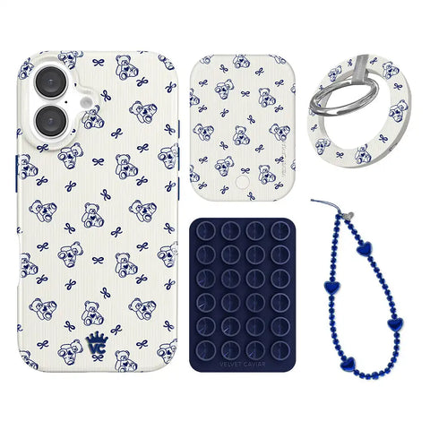 Preppy Teddy iPhone Bundle Set - Grip