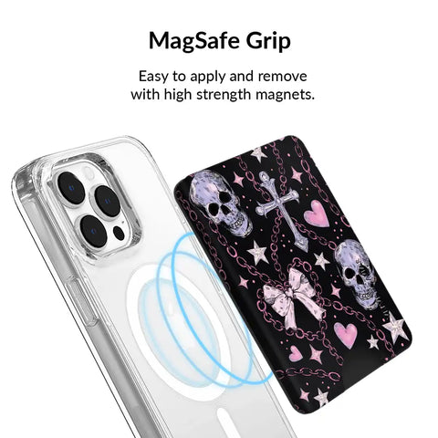 Pretty Punk Skulls MagSafe Wallet