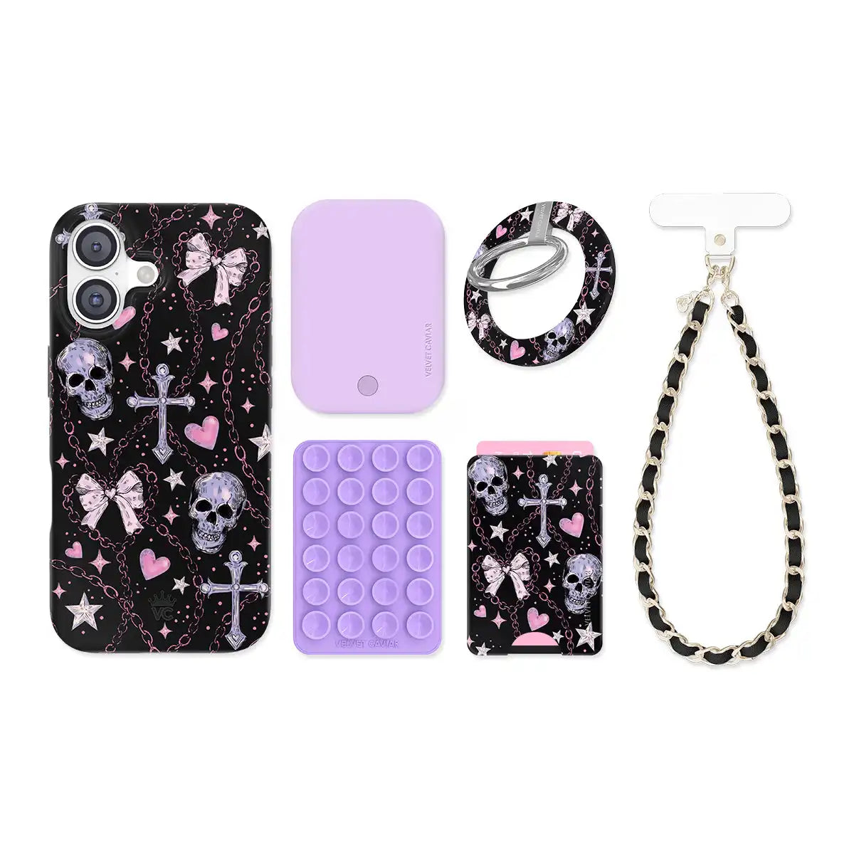 Pretty Punk Skulls iPhone Bundle Set