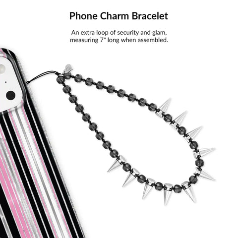 Pretty Punk Stripes Glitter iPhone Bundle Set