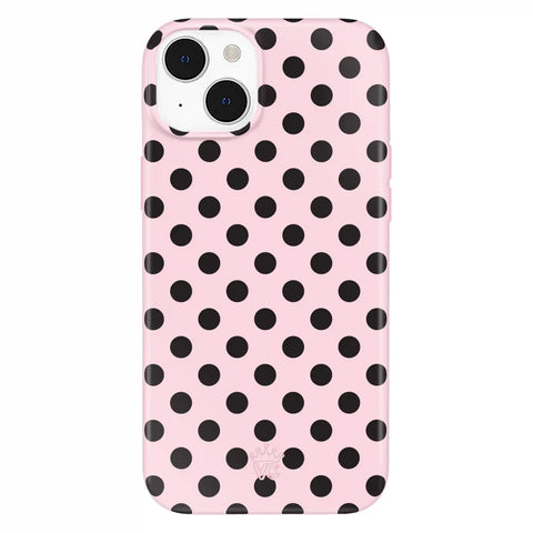 Princess Pink Polka Dot iPhone Case