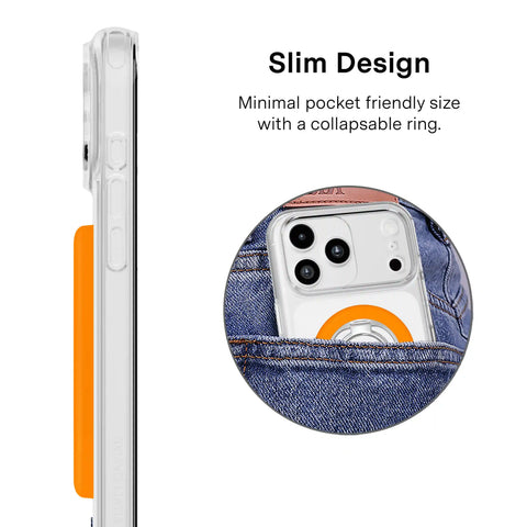 Pumpkin Spice Orange MagSafe Grip Ring