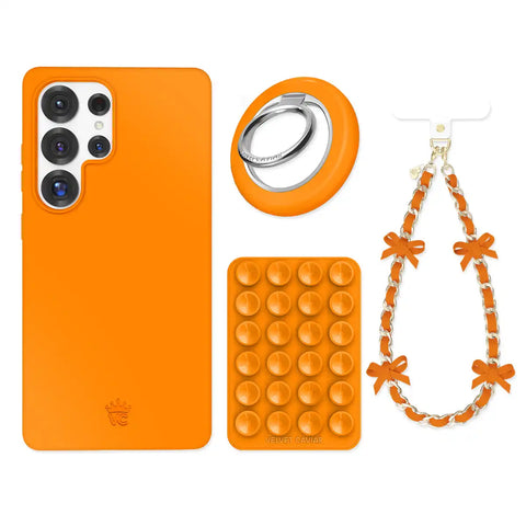 Pumpkin Spice Orange Samsung Bundle Set
