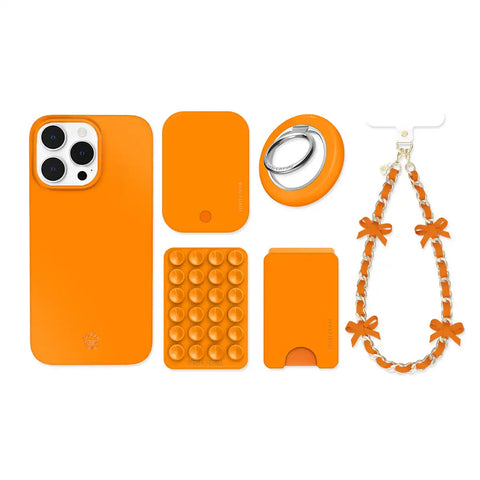 Pumpkin Spice Orange iPhone Bundle Set