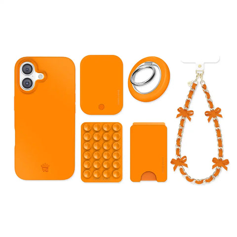 Pumpkin Spice Orange iPhone Bundle Set