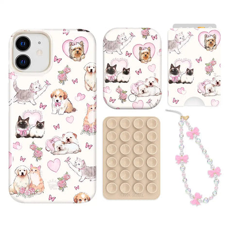 Puppies and Kittens iPhone Bundle Set - Wallet