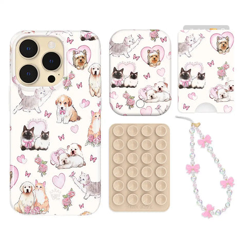 Puppies and Kittens iPhone Bundle Set - Wallet
